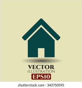 Home vector icon or symbol