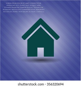 Home vector icon or symbol