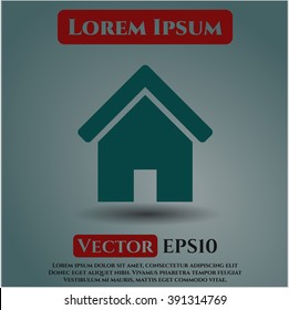 Home-Vektorsymbol oder -symbol