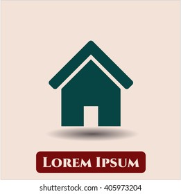 Home vector icon or symbol