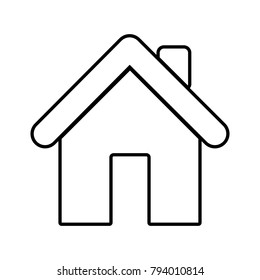 Home - vector icon without  fill