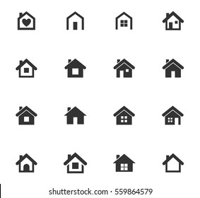 home vector icons for user interface design