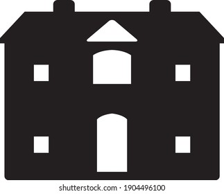 home Vector illustration isolated on a white background.