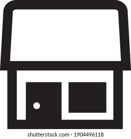 home Vector illustration isolated on a white background.