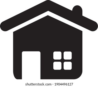 ilustración del vector de casa aislada en un fondo blanco.