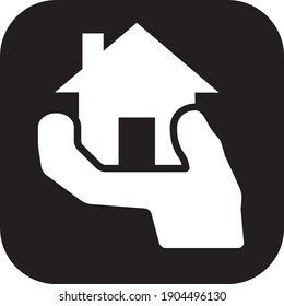 home Vector illustration isolated on a white background.