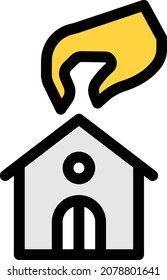 home vector illustration isolated on a transparent background . colour vector icons for concept or web graphics.