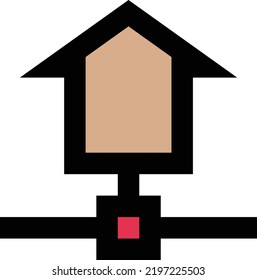 home Vector illustration on a transparent background.Premium quality symmbols.Stroke vector icon for concept and graphic design.