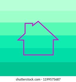 Home vector image to be used in web applications, mobile applications and print media.