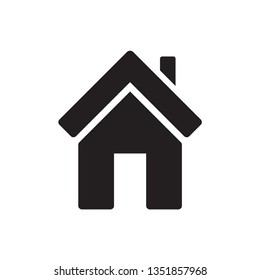 Home vector image to be used in web applications, mobile applications and print media. A symbol of a house.