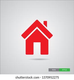Home vector image to be used in web applications, mobile applications and print media. A symbol of a house.