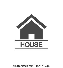 Home vector image to be used in web applications, mobile applications and print media. Abstract house logo design template. Colorful sign. Universal vector icon