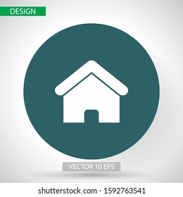 Home vector image to be used in web applications, mobile applications and print media. Abstract house logo design template. Colorful sign. Universal vector icon