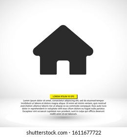 Home vector image to be used in web applications, mobile applications and print media. Abstract house logo design template. Colorful sign. Universal vector icon