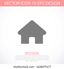 Home vector image to be used in web applications, mobile applications and print media. Abstract house logo design template. Colorful sign. Universal vector icon