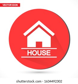 Home vector image to be used in web applications, mobile applications and print media. Abstract house logo design template. Colorful sign. Universal vector icon