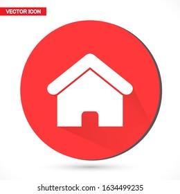 Home vector image to be used in web applications, mobile applications and print media. Abstract house logo design template. Colorful sign. Universal vector icon