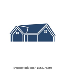 Home vector image to be used in web applications, mobile applications and print media. Abstract house logo design template. Colorful sign. Universal vector icon