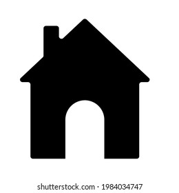 Home-Vektorbild für Webanwendungen, mobile Anwendungen und Printmedien.