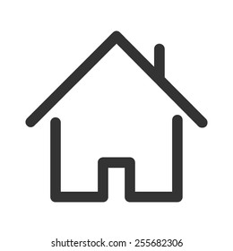 Home vector image to be used in web applications, mobile applications and print media. - Shutterstock ID 255682306