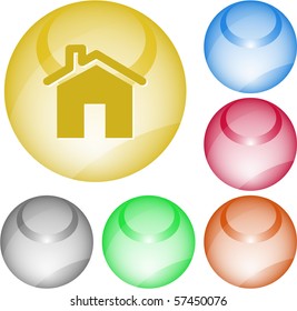Home. Vector interface element.