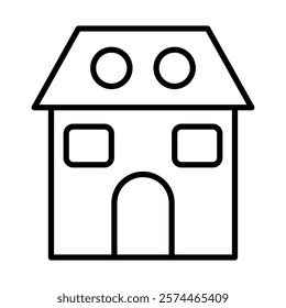 Home Vector Line Icon Design