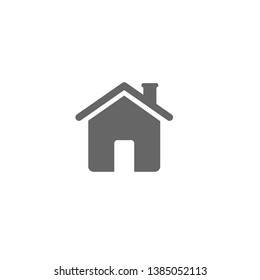 Home Vector Line Icon. House Symbol. Home icon white isolated background