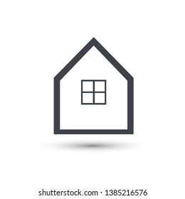 Home Vector Line Icon. House Symbol
