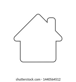 
Home Vector Line Icon. House Symbol