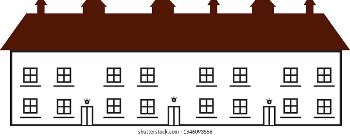 Home Vector Line Icon. House Symbol