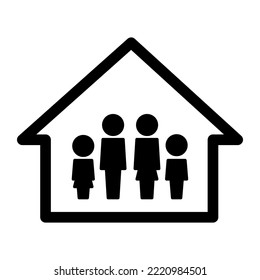 Home Vector Line Icon. House vector illustration symbol. Houses vector web icons set. paper stickers. raster version, vector file also available in gallery