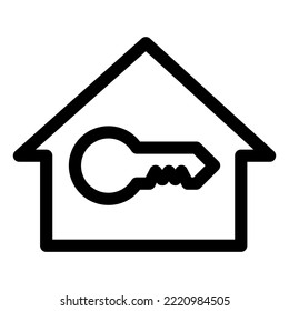 Home Vector Line Icon. House vector illustration symbol. Houses vector web icons set. paper stickers. raster version, vector file also available in gallery
