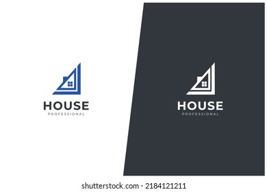 Concepto de logotipo del vector del hogar Renovación inmobiliaria Arquitectura moderna
