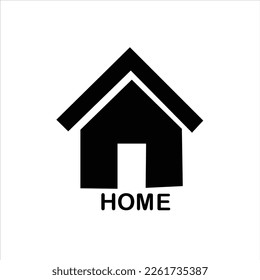 Símbolo del icono de diseño del logotipo del vector del hogar