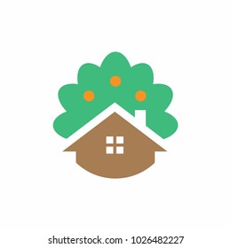 Home vector logo icon illustration
