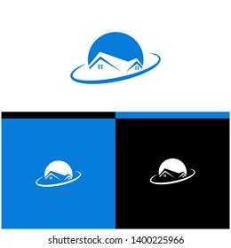 Home Vector Logo Template For icon Real Estate Industrial