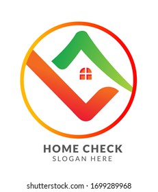 Plantilla de logotipo de vectores de casa para la empresa inmobiliaria. Ilustración del techo. Elemento de diseño. Idea creativa para el logotipo