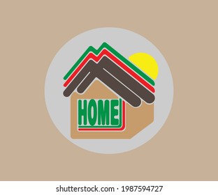 Plantilla de logotipo del vector del hogar para la empresa inmobiliaria. Idea creativa para el logotipo. 