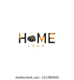 Home vector logo template for real estate company. Illustration of roof. Design element. Creative idea for logotype. EPS10.