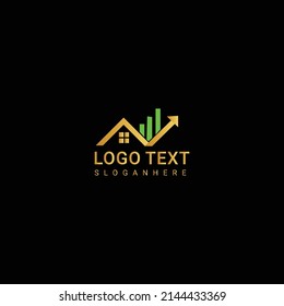 Home vector logo template for real estate company. Illustration of roof. Design element. Creative idea for logotype. EPS10.