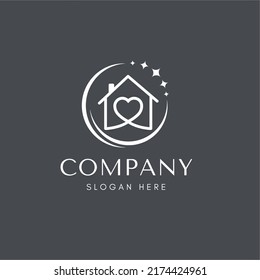 Home vector logo template for real estate company
