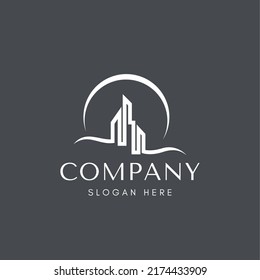 Home vector logo template for real estate company
