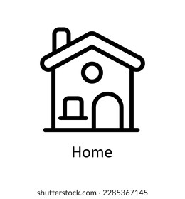Home Vector   outline Icons. Simple stock illustration stock