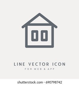 Home vector pictograph. Single object for any use.