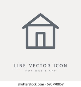 Home vector pictograph. Single object for any use.
