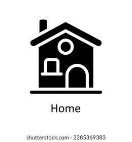 Home Vector   Solid Icons. Simple stock illustration stock
