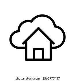 home vector thin line icon 
