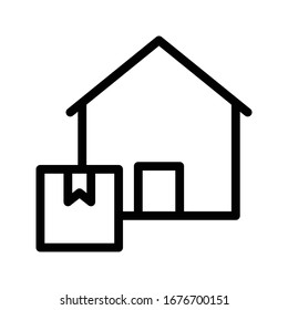 home vector thin line icon 