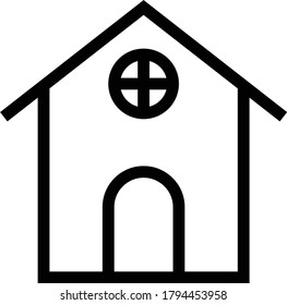 home vector thin line icon 