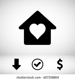 Home vector web icon 